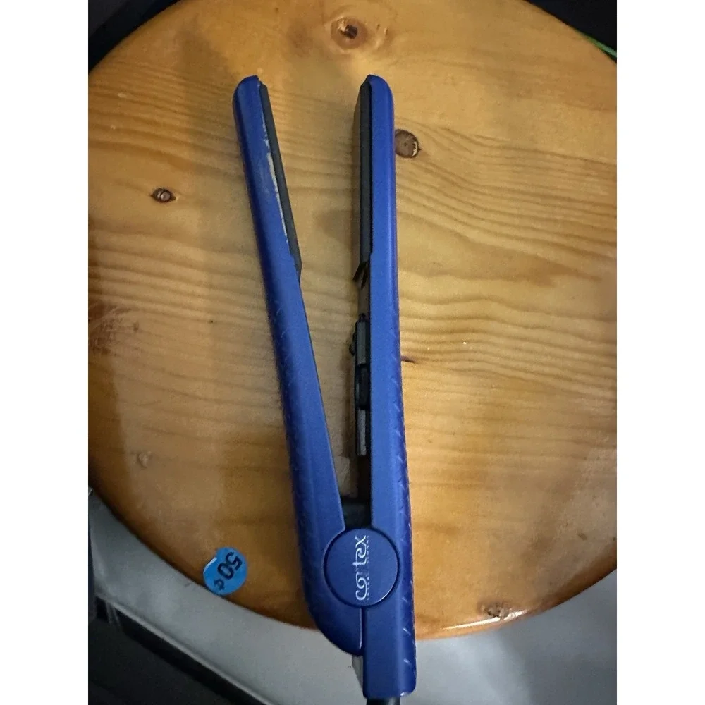 Cortex Blue Ceramic Flat Iron Hair Straightener 1 Inch – Tested &‎ Working